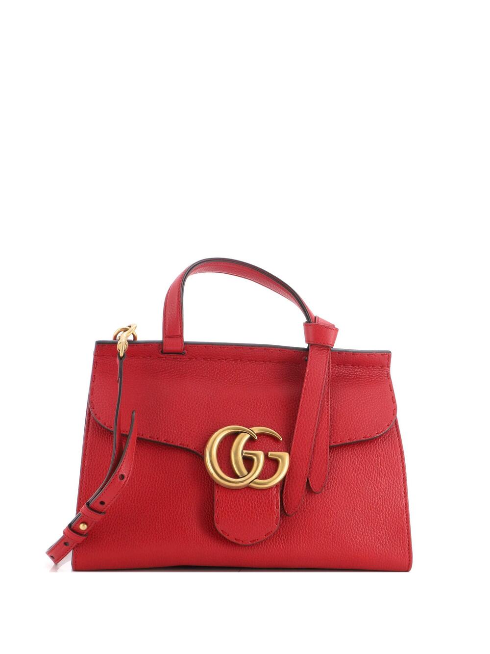 Gucci Gg Marmont Top Handle Bag Leather #356541G13B